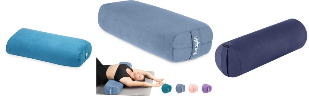 Best Bolster Pillow For Yoga combined image