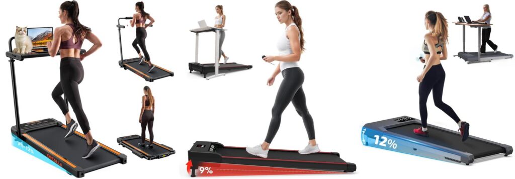 Best Under Desk Treadmill With Incline combined image