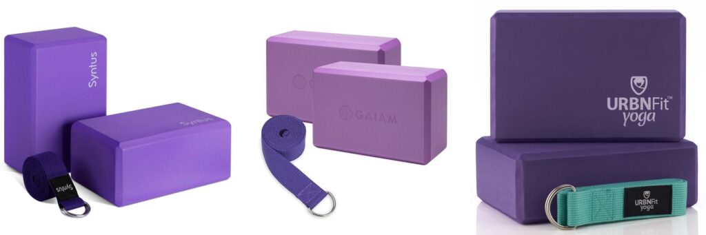 Best Yoga Blocks And Straps combined image