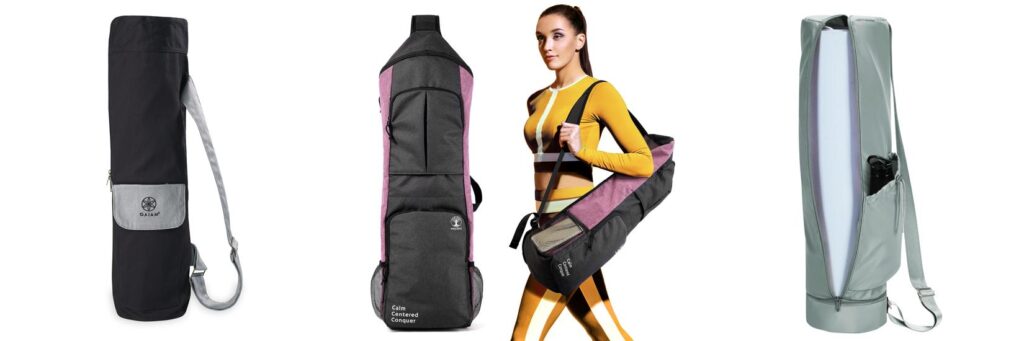 Best Yoga Mat Bag For Biking combined image