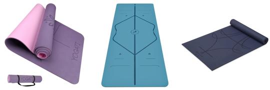 Best Yoga Mat With Alignment Lines combined image